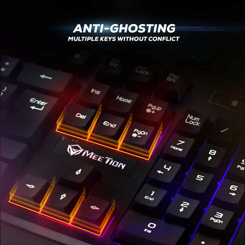 K9320 Ultra-thin Waterproof USB Wired Gaming Keyboard with 19 Anti-ghosting Keys